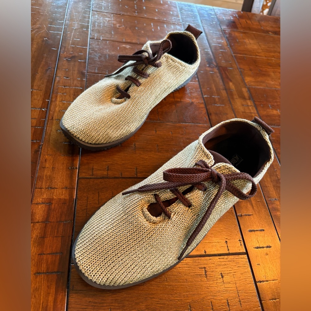 Arcopedico Beige and Brown Athletic Shoes